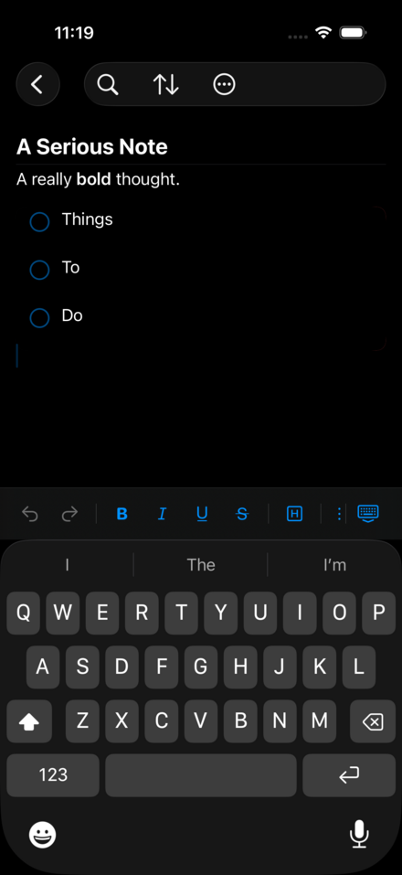 ReMuse Notebook note editor